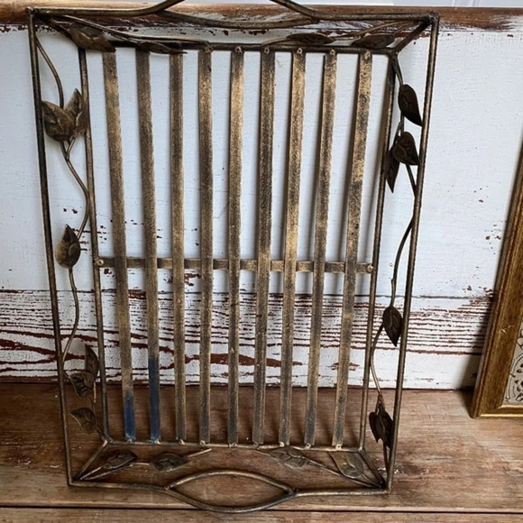 Gold Metal Decorative Tray - Picture 1 of 5